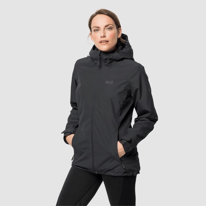 Jack Wolfskin Womens Norrland 3in1 Jacket Black 079428WVG